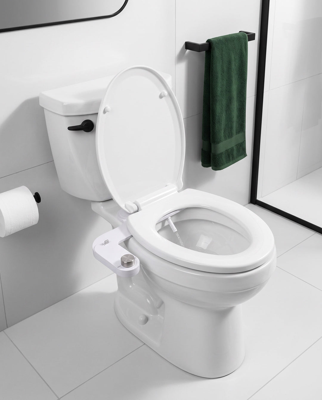 The Original fitted in a calm, modern white bathroom